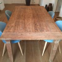 Tavolo soggiorno in teak massello 180x100 500euro