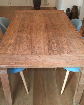 Tavolo soggiorno in teak massello 180x100 500euro