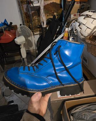 scarpe anfibi fly London blu elettrico n. 44