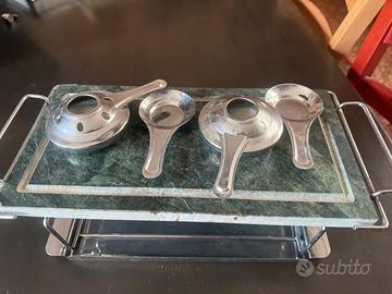 barbecue da tavolo con pietra refrattaria