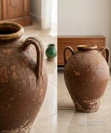 Giara in terracotta con manici