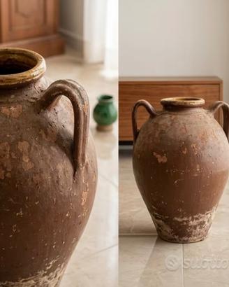Giara in terracotta con manici