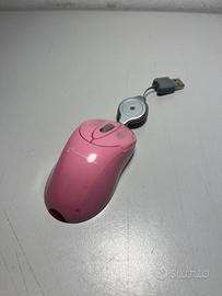 Mini Mouse ottico USB Techmade Rosa 800 DPI