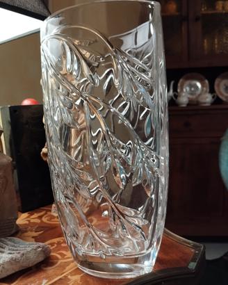 Vaso in vetro massiccio vintage 
