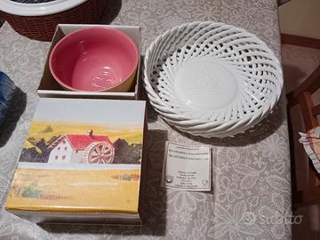mulino bianco ,cestino  e tazzone  nuovi
