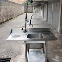 Lavello lavandino professionale acciao 120x70