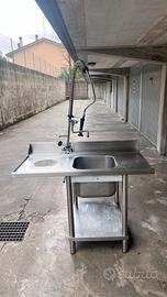 Lavello lavandino professionale acciao 120x70