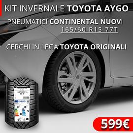 kit completo toyota aygo 185/60 r15 pn8777