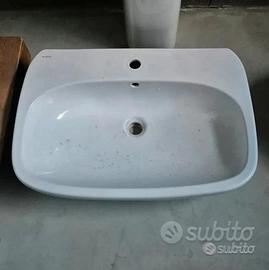 Lavandino bianco in ceramica, Geberit Pozzi Ginori