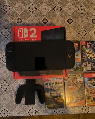 Nintendo switch 2 con 7 giochi e scontrino