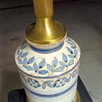 Lampada in ceramica decorata