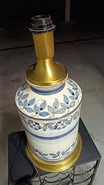 Lampada in ceramica decorata