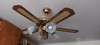 coppia lampadari  a  ventilatore 