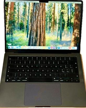 MacBook Pro 14" M3 Pro 12/18 Core 1TB batteria100%