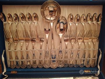 set posate argento 800
