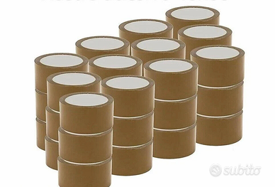 60 ROTOLI SCOTCH AVANA IMBALLAGGIO NASTRO ADESIVO