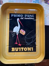 Vassoio vintage latta Buitoni ( primo pane)