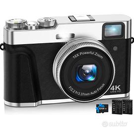 NUOVA Fotocamera digitale 4K 48MP UHD autofocus