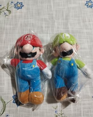 24 cm pupazzo peluche nuovo super Mario luigi