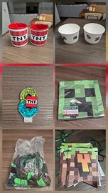 Set compleanno Minecraft – decorazioni e accessori