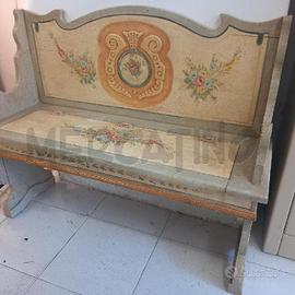 PANCA LEGNO APRIBILE DECORATA