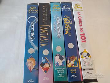 Walt Disney VHS da collezione con lettore VHS