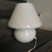 bicchieri e lampada vetro Murano vintage