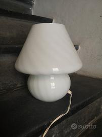 bicchieri e lampada vetro Murano vintage