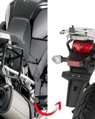 GIVI PLR3105 Portavaligie laterale a rimozione rap