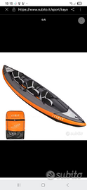 Kayak 3 posti con giubbini e carrello