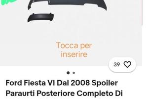 Spoiler paraurti posteriore