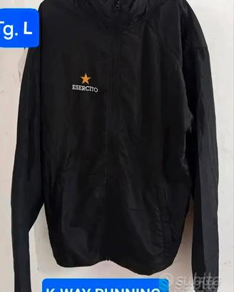 K-Way Running Esercito militare tg.L 2026 RARO