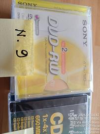 n. 14 cd e 9 dvd rw
