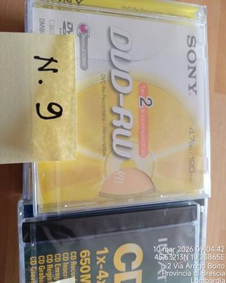 n. 14 cd e 9 dvd rw