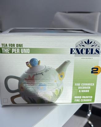Set di due teiere con tazze Excelsa