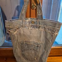Borsa fatta a mano jeans