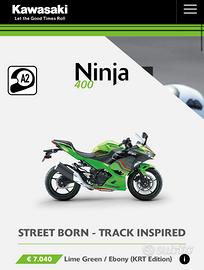 Forcella  sx ninja 400 z 400 e piastra