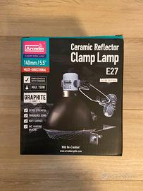 Portalampada per terrario Arcadia + Lampada 100W