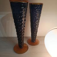 Coppia Vasi 47cm Murano Vintage 