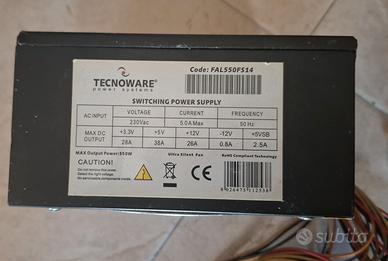 Vari Alimentatori ATX Silent 120mm Fan 450W/550W