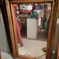 specchiera cornice dorata