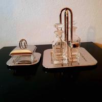 Porta sotto aceti in acciaio inox e vetro 