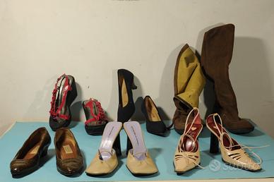 Scarpe donna usate_6 paia_ varie tipologie+stivali