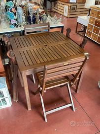 Tavolo Green Wood 4 sedie
