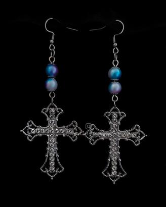 Orecchini croce argento