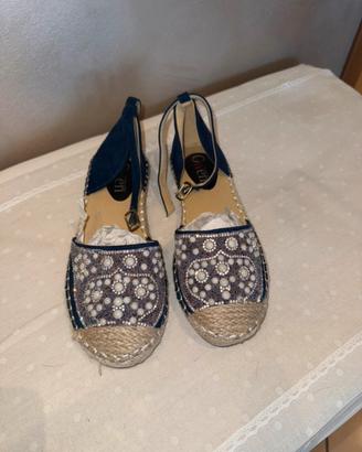 Espadrillas gioiello blu 39 – NUOVE, mai indossate