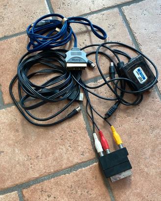 CAVI CON PRESA SCART E TRASFORMATORE AUDIO