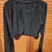 giacca corta coprispalle nero tg M