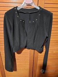 giacca corta coprispalle nero tg M