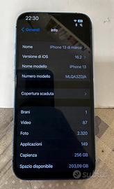 Iphone 13 ios 16.2 jailbreak 256gb